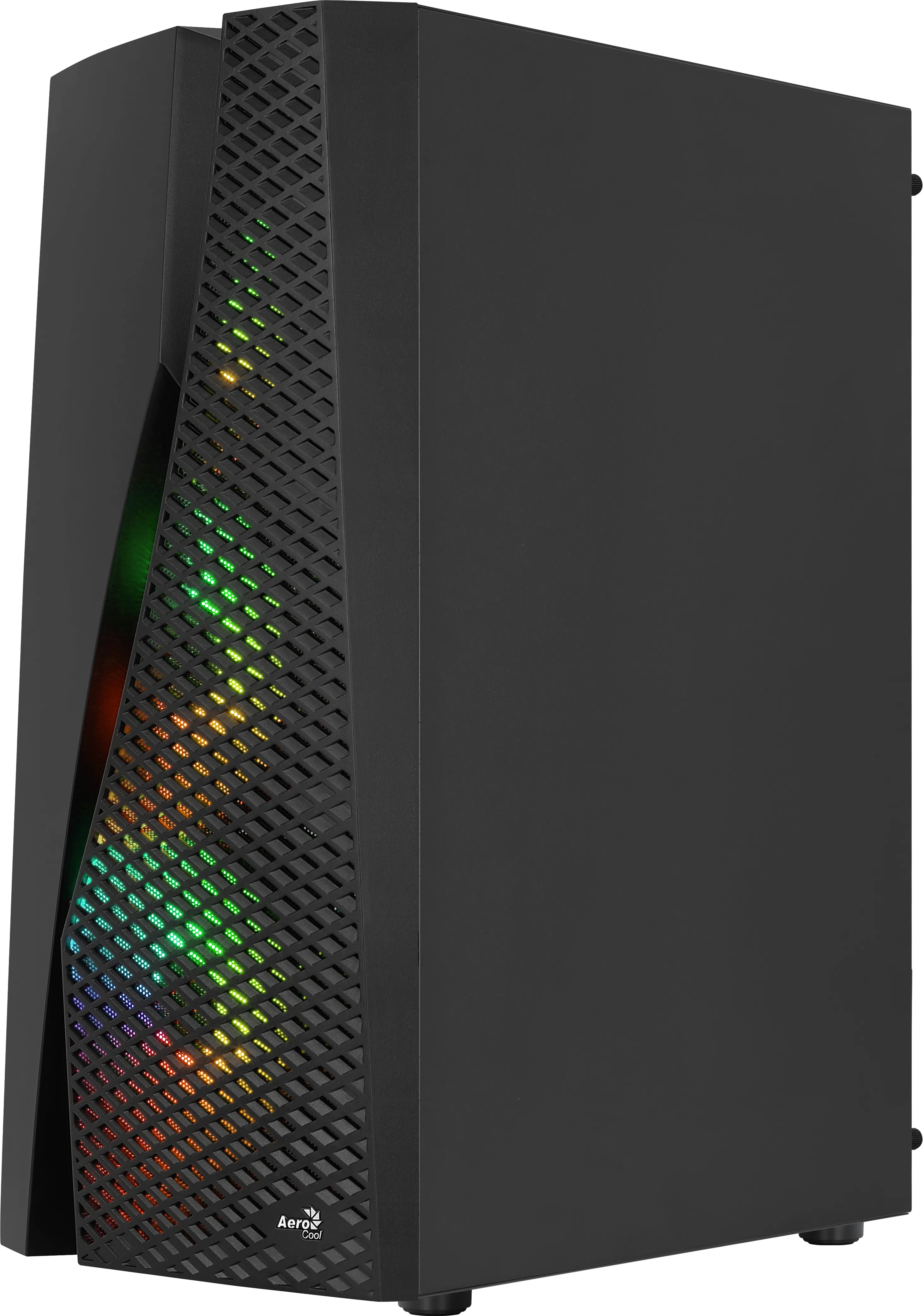 Wavebkv3 Atx Pc Case Tempered Glass 4Xrgb Fans Black