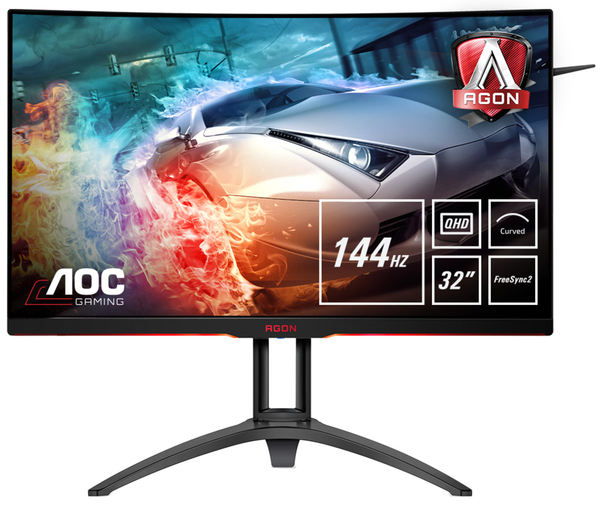 AOC 31.5" Agon AG322QC4, QHD, VA - gaming monitor