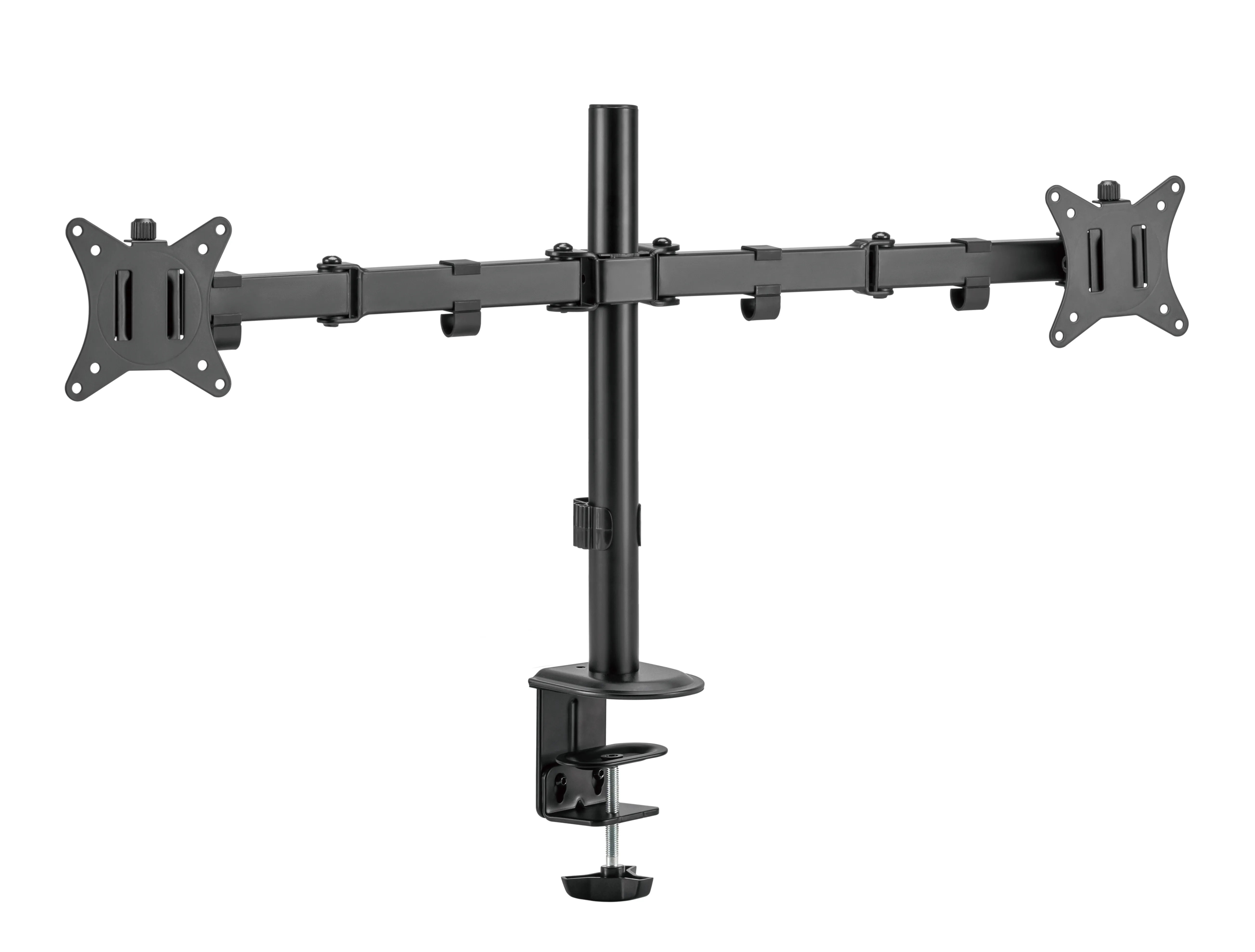 DELTACO ARM-0300-B Desk Mount, for 2 monitors, 13-32", 9kg, Black