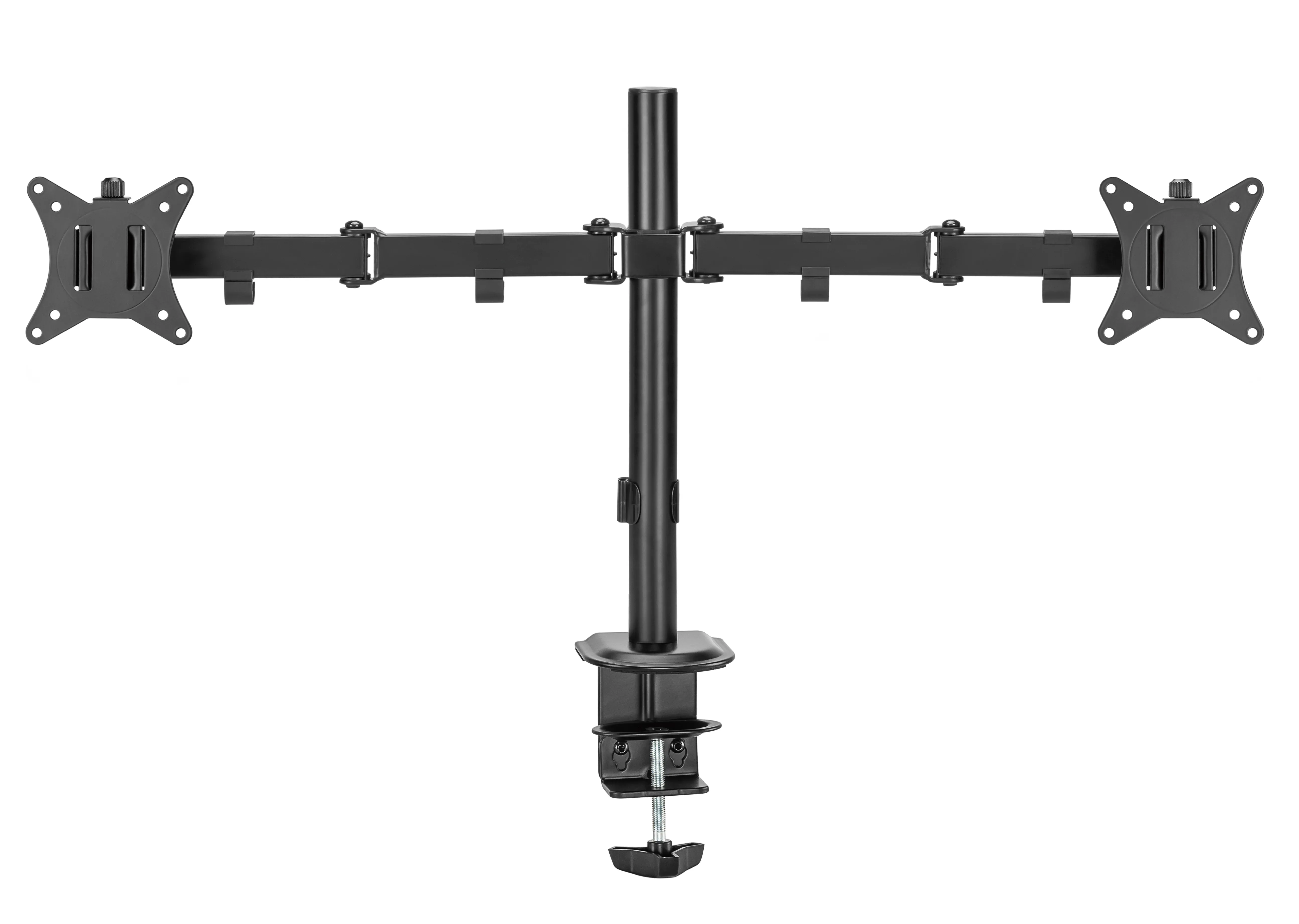 DELTACO ARM-0300-B Desk Mount, for 2 monitors, 13-32", 9kg, Black