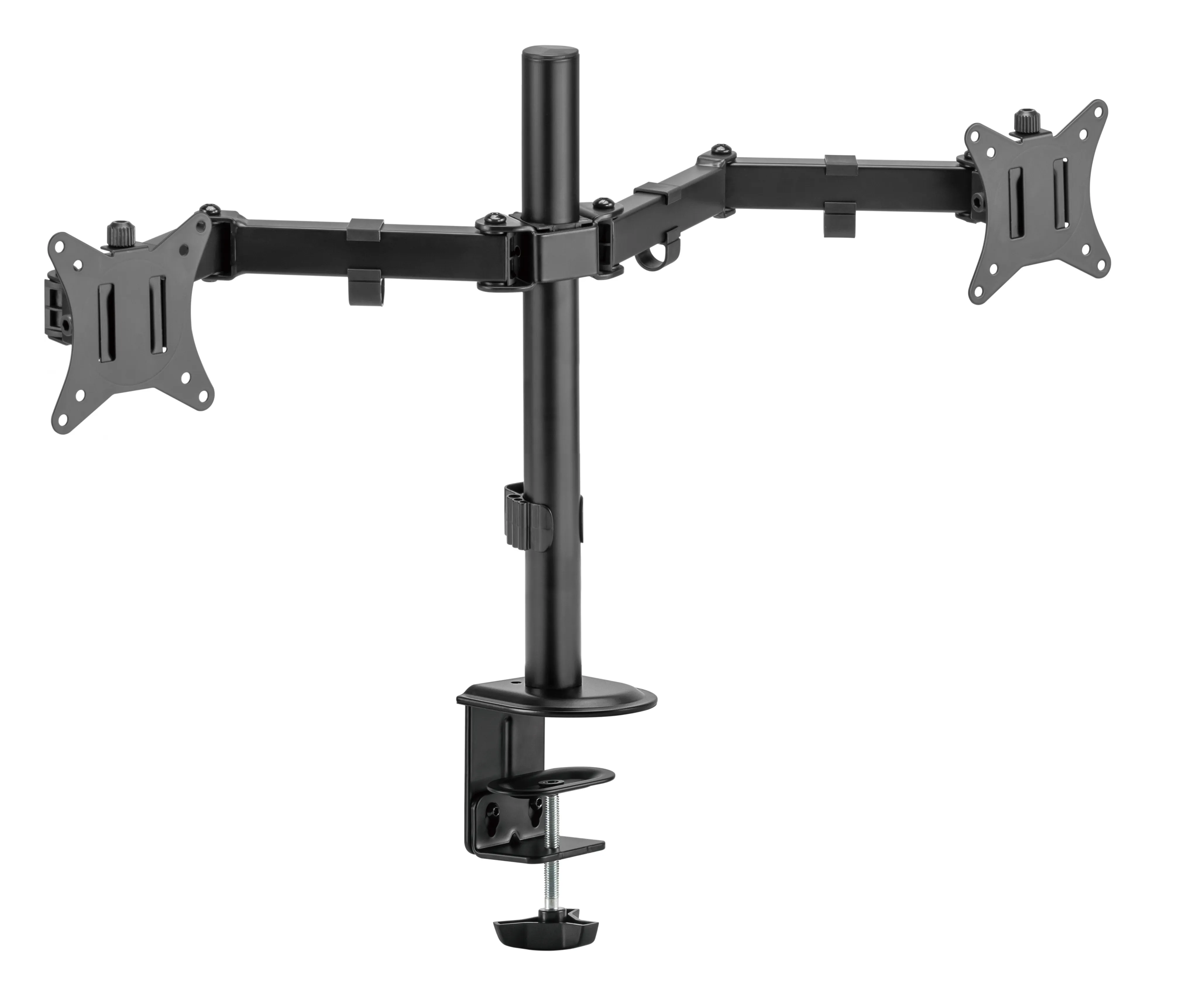 DELTACO ARM-0300-B Desk Mount, for 2 monitors, 13-32", 9kg, Black