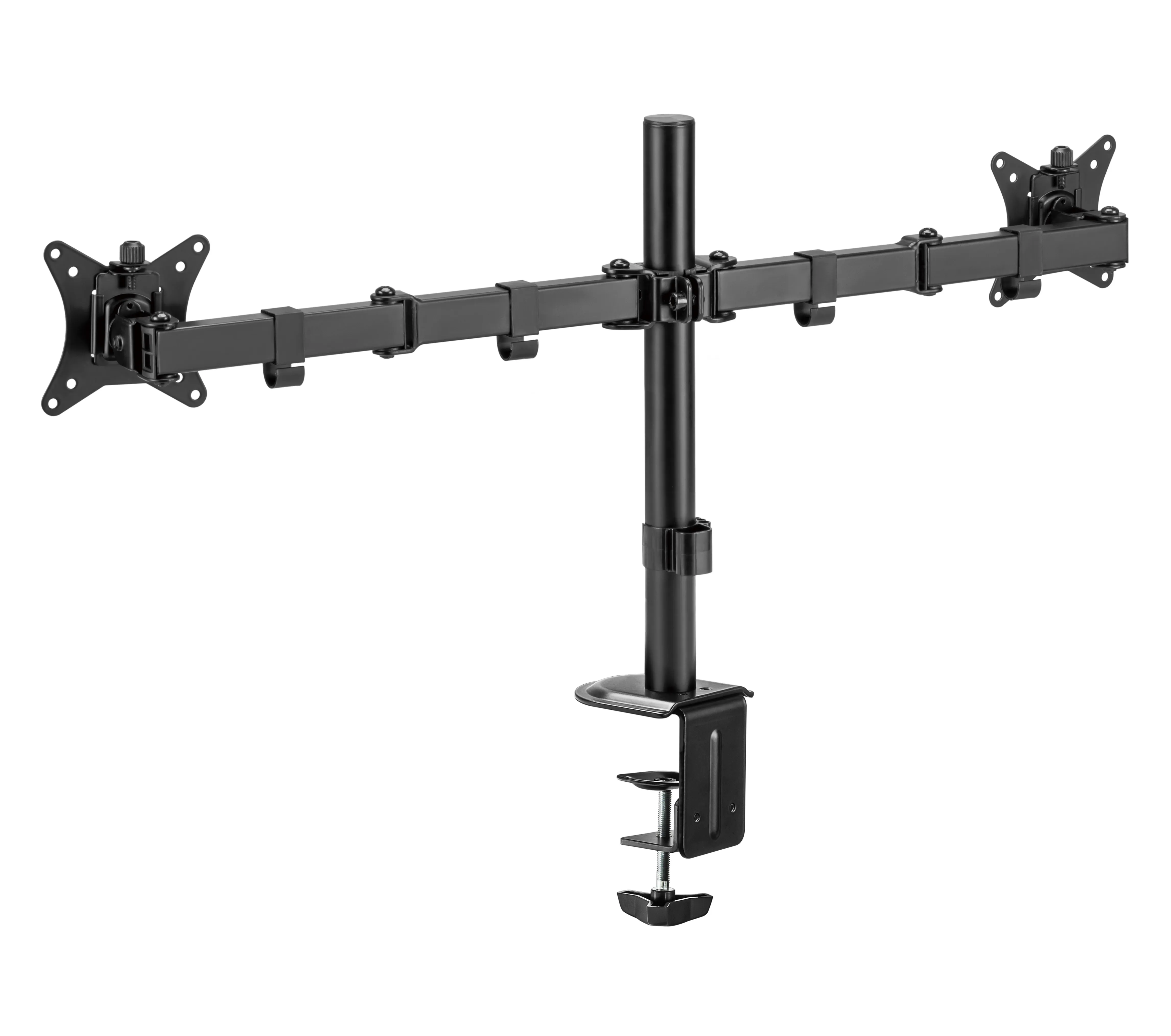 DELTACO ARM-0300-B Desk Mount, for 2 monitors, 13-32", 9kg, Black