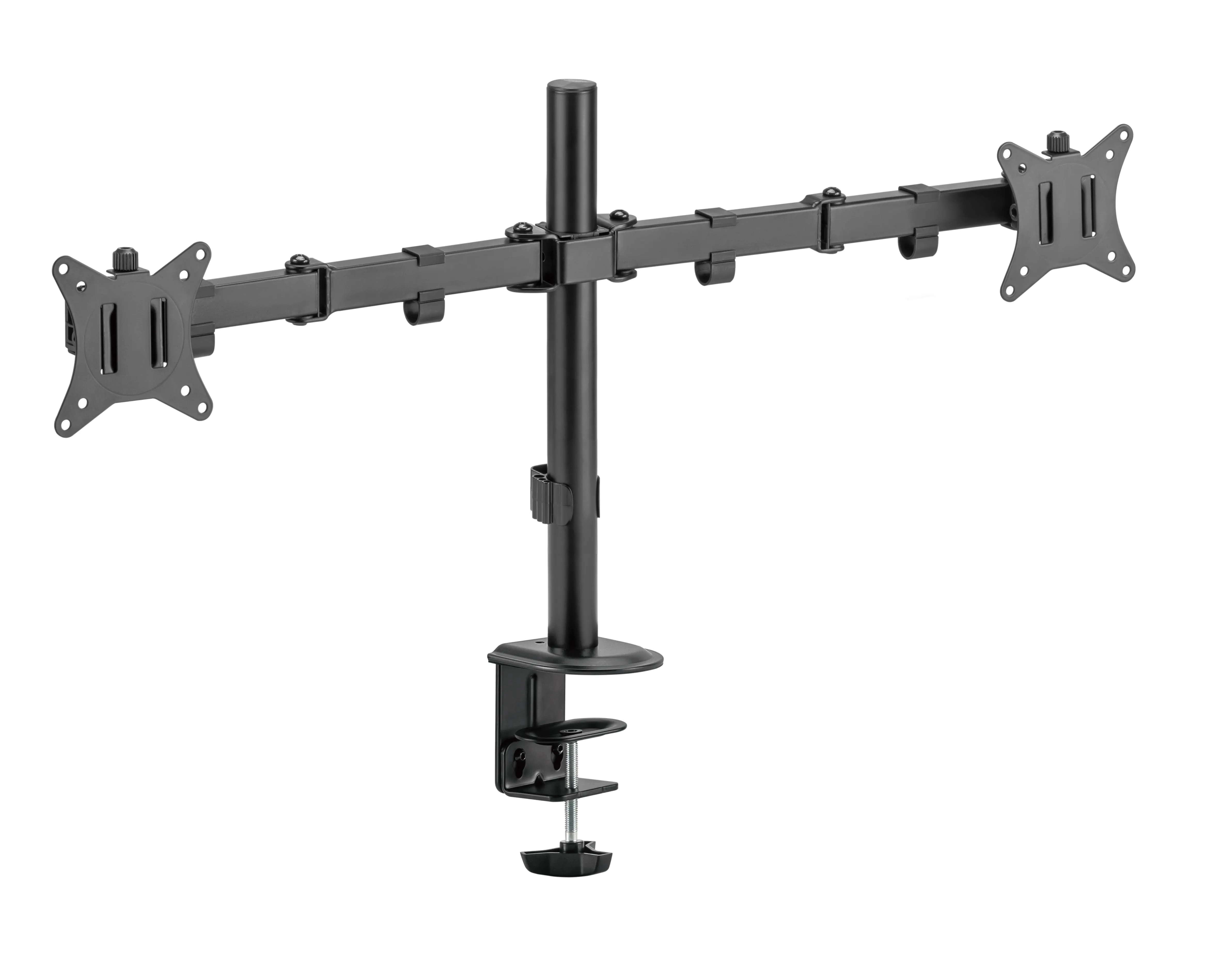 DELTACO ARM-0300-B Desk Mount, for 2 monitors, 13-32", 9kg, Black