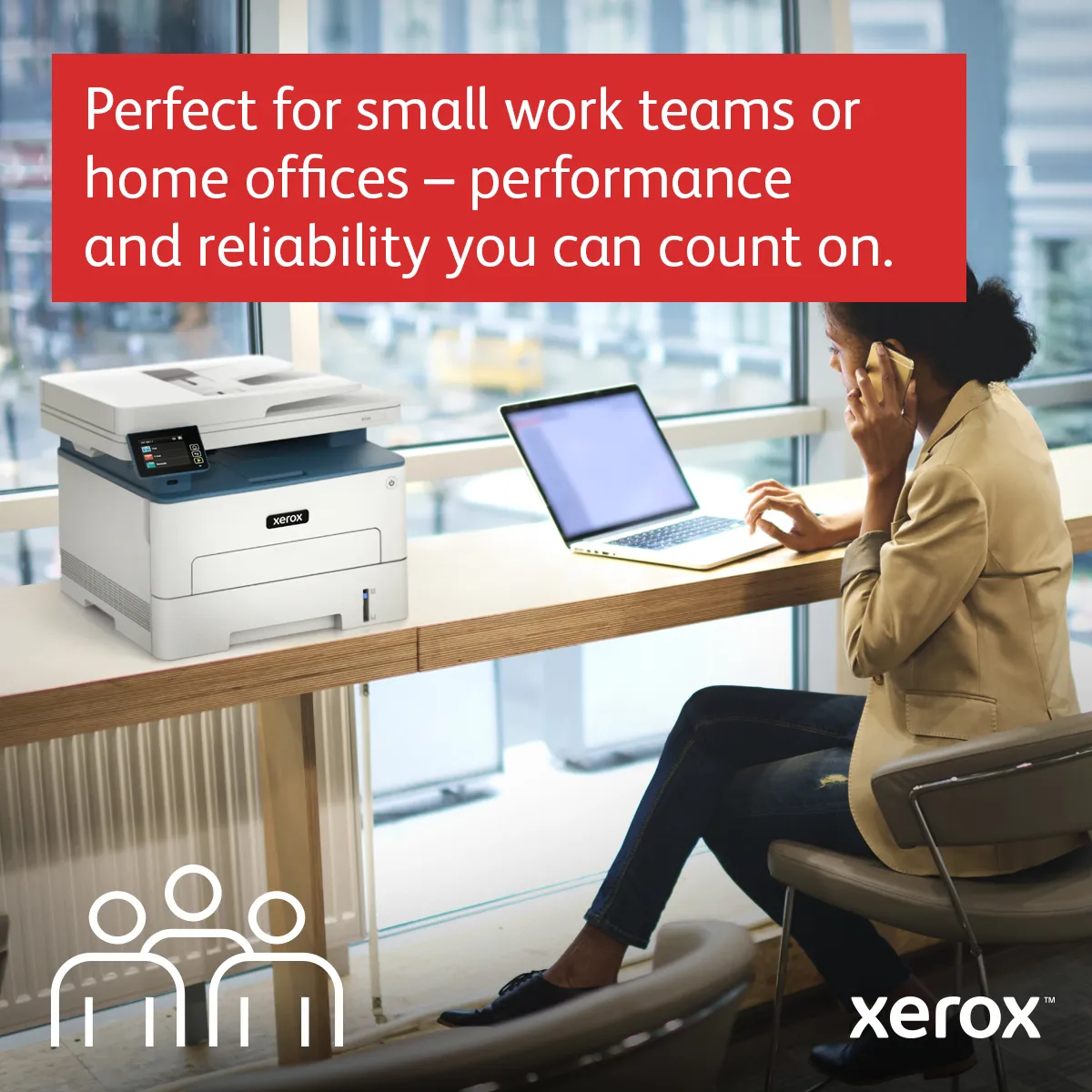 Xerox B235 A4 -mustavalkolasermonitoimilaite