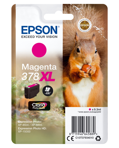 Epson 378XL Squirrel - ink cartridge, 9.3ml, Magenta
