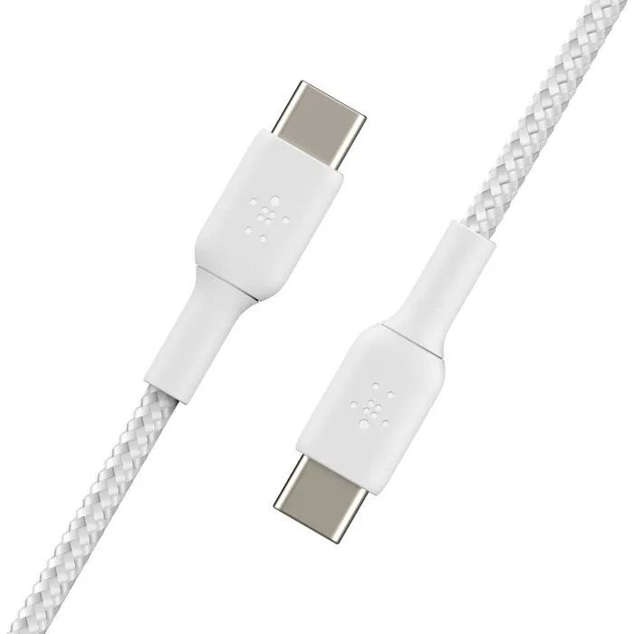 Belkin BoostCharge USB-C to USB-C Cable - White (2 pack), - kaapeli, 60W, 2m, Valkoinen