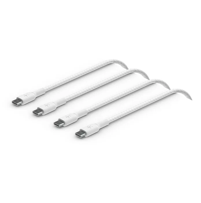 Belkin BoostCharge USB-C to USB-C Cable - White (2 pack), - kaapeli, 60W, 2m, Valkoinen