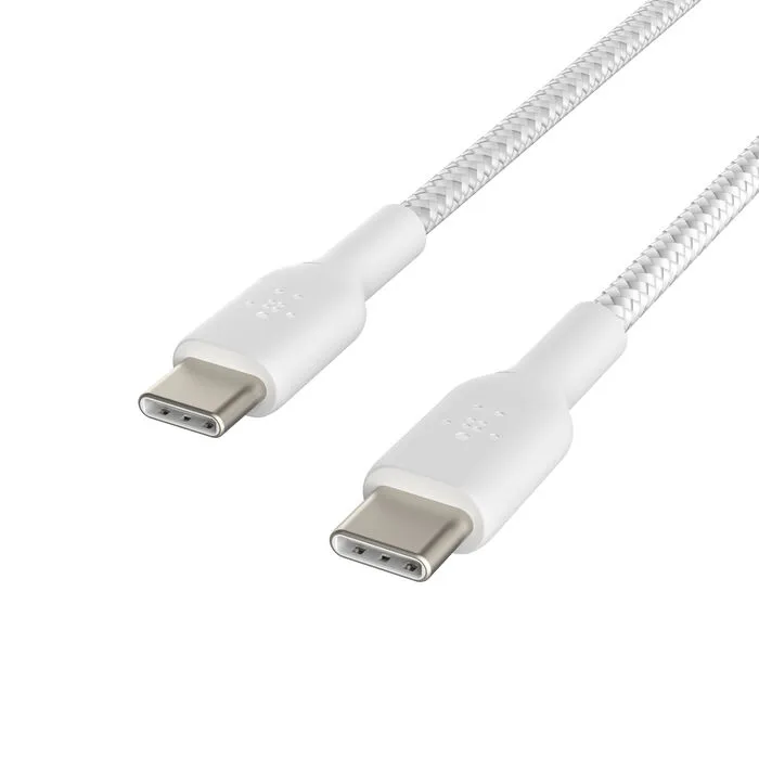 Belkin BoostCharge USB-C to USB-C Cable - White (2 pack), - kaapeli, 60W, 2m, Valkoinen