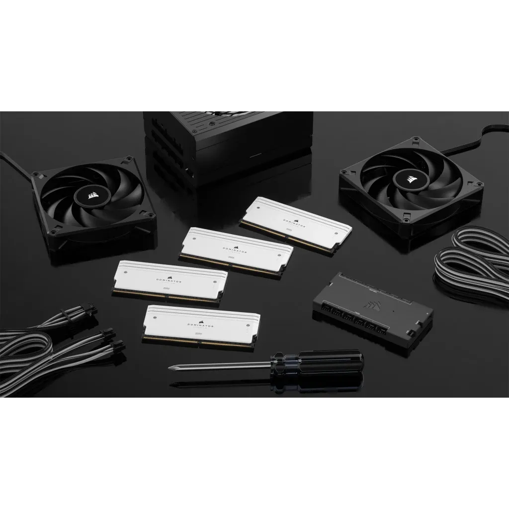 Corsair Dominator Titanium RGB 48GB (2 x 24GB) DDR5 7000 MHz, CL36 Memory, White (XMP)