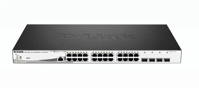 D-LINK 28-Port Layer2 PoE+ Gigabit Smart Managed Switch