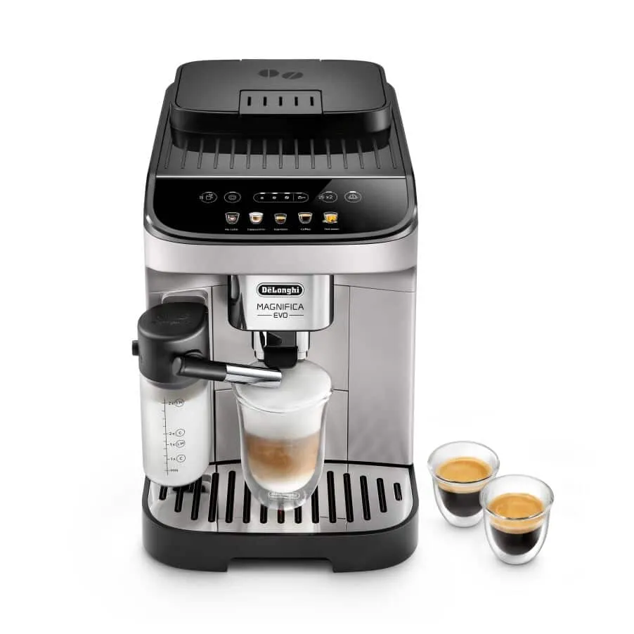 De'Longhi Magnifica Evo ECAM290.61.SB Fully Automatic Espresso Machine, Black and Silver