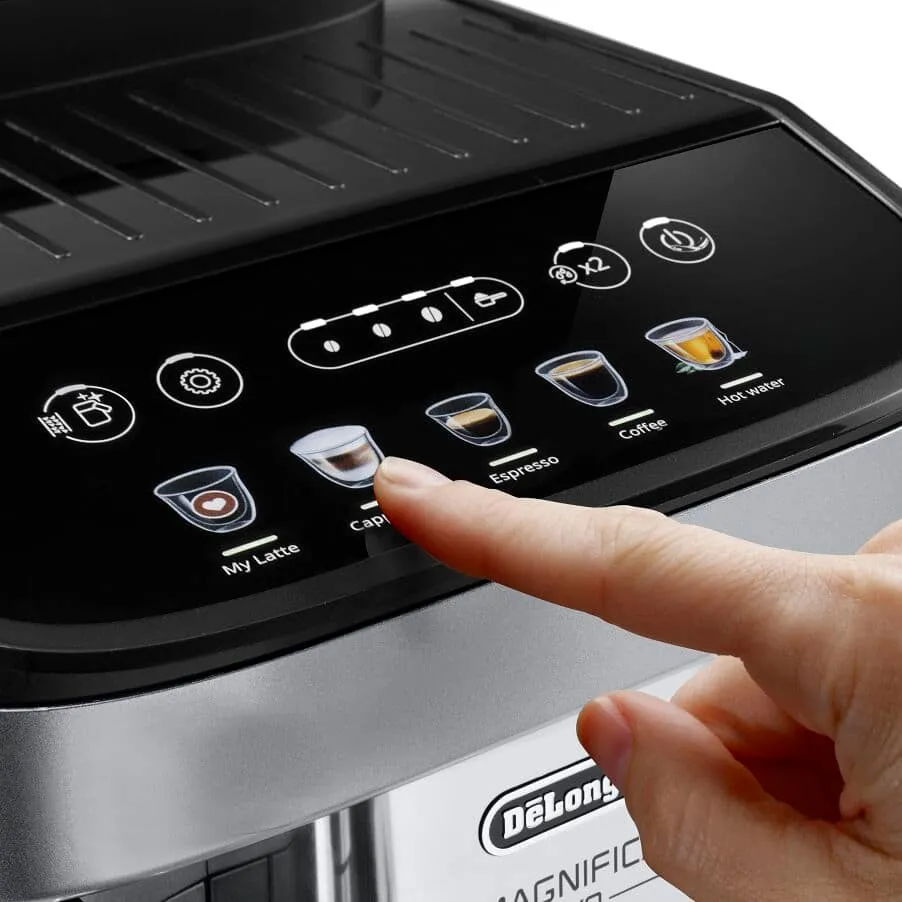 De'Longhi Magnifica Evo ECAM290.61.SB Fully Automatic Espresso Machine, Black and Silver