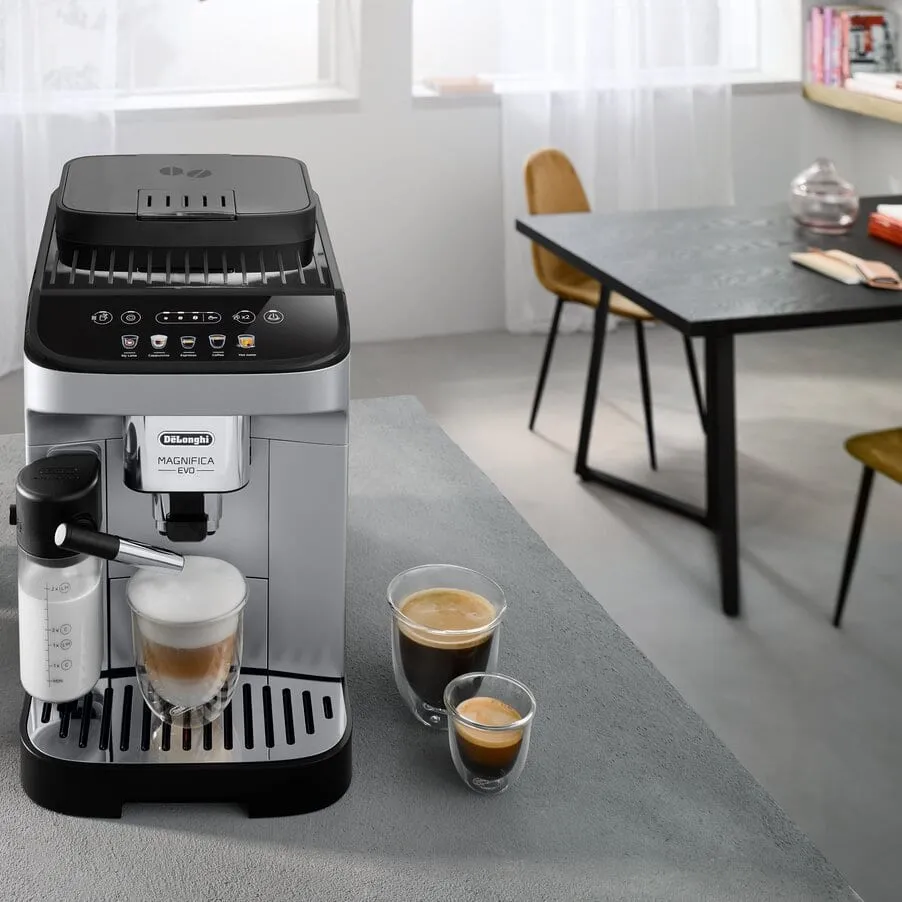 De'Longhi Magnifica Evo ECAM290.61.SB Fully Automatic Espresso Machine, Black and Silver