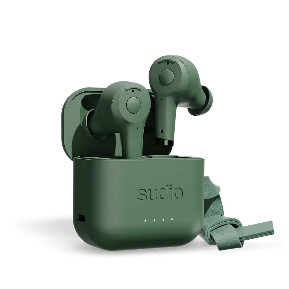Sudio Ett - wireless in-ear headphones, green (Bundle)