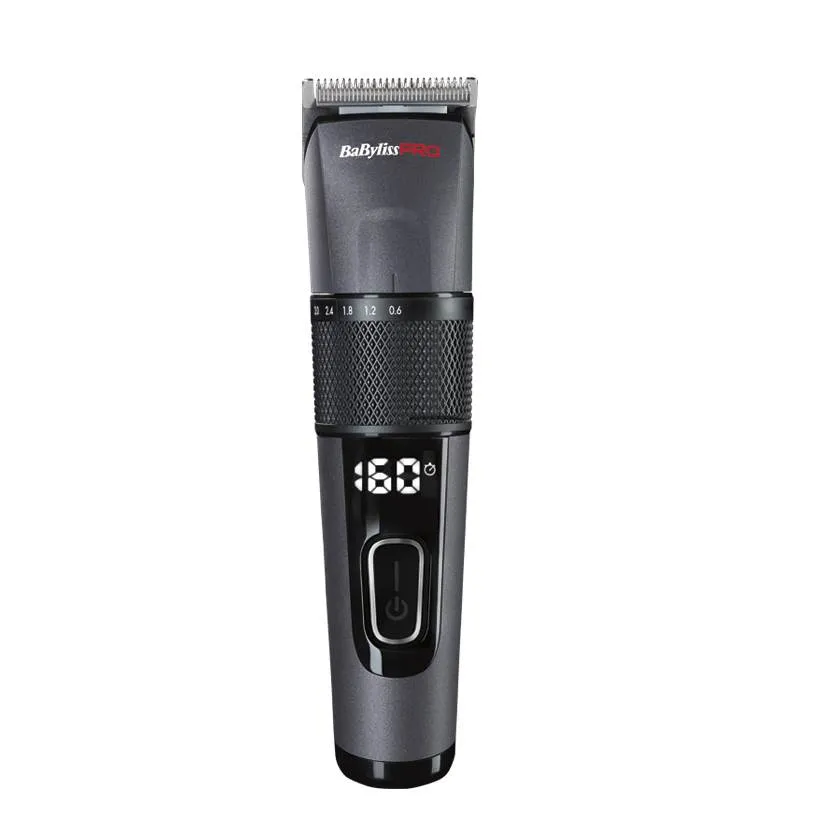 BaByliss PRO Cut Definer+ FX872E johdoton, ladattava -hiustenleikkuukone, musta, harmaa