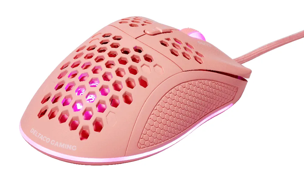 Deltaco Pink Line PM75, RGB - gaming mouse, pink Deltaco Pink Line PM75, RGB - gaming mouse, pink