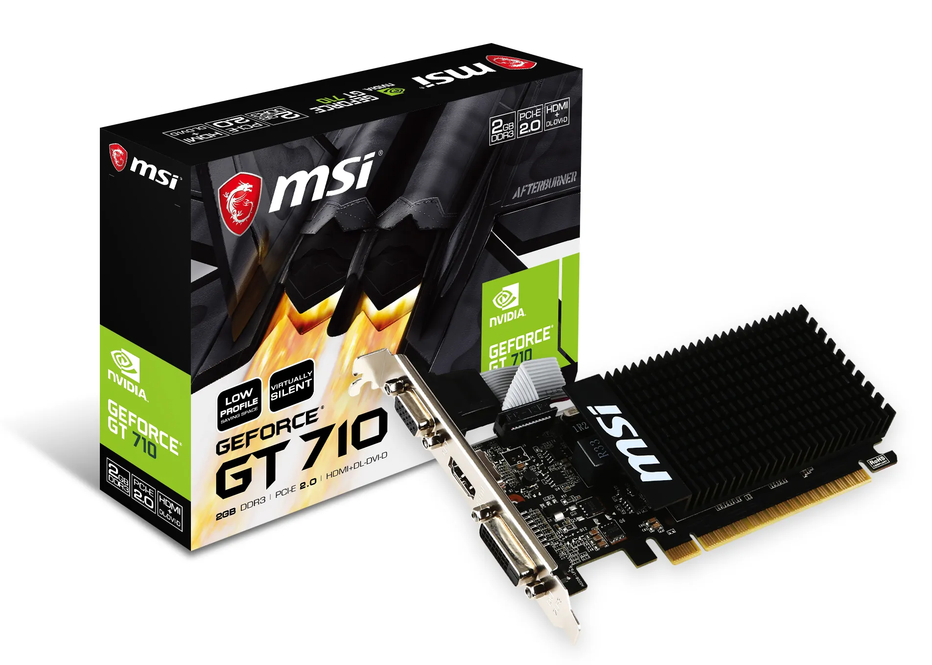 MSI GeForce GT 710 Low Profile 2GB - graphics card