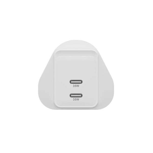 Targus HyperJuice 35 Watt USB-C GaN - V&auml;ggladdare, Vit