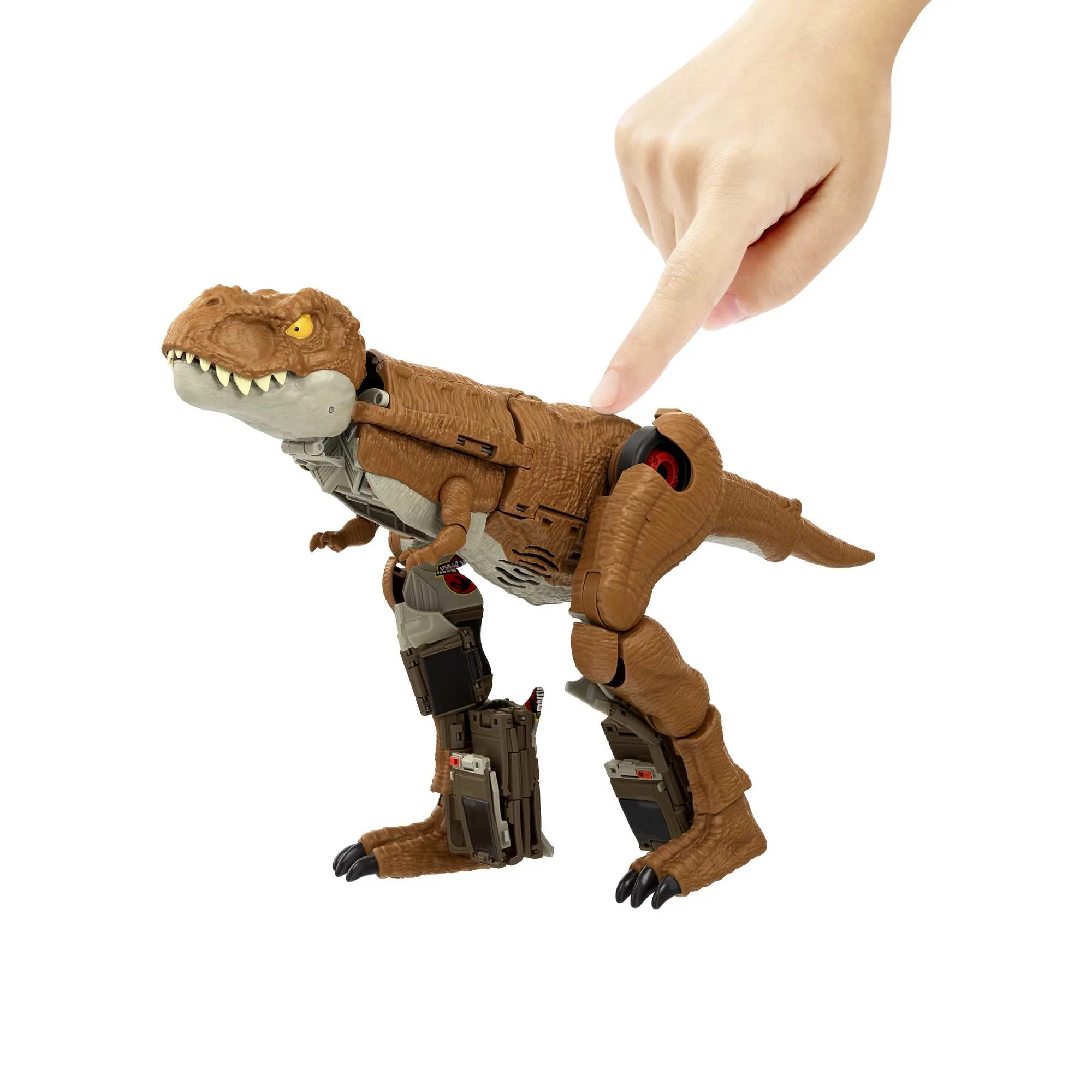 Mattel Jurassic World Fierce Changers Chase N' Roar T-Rex Toy Figure