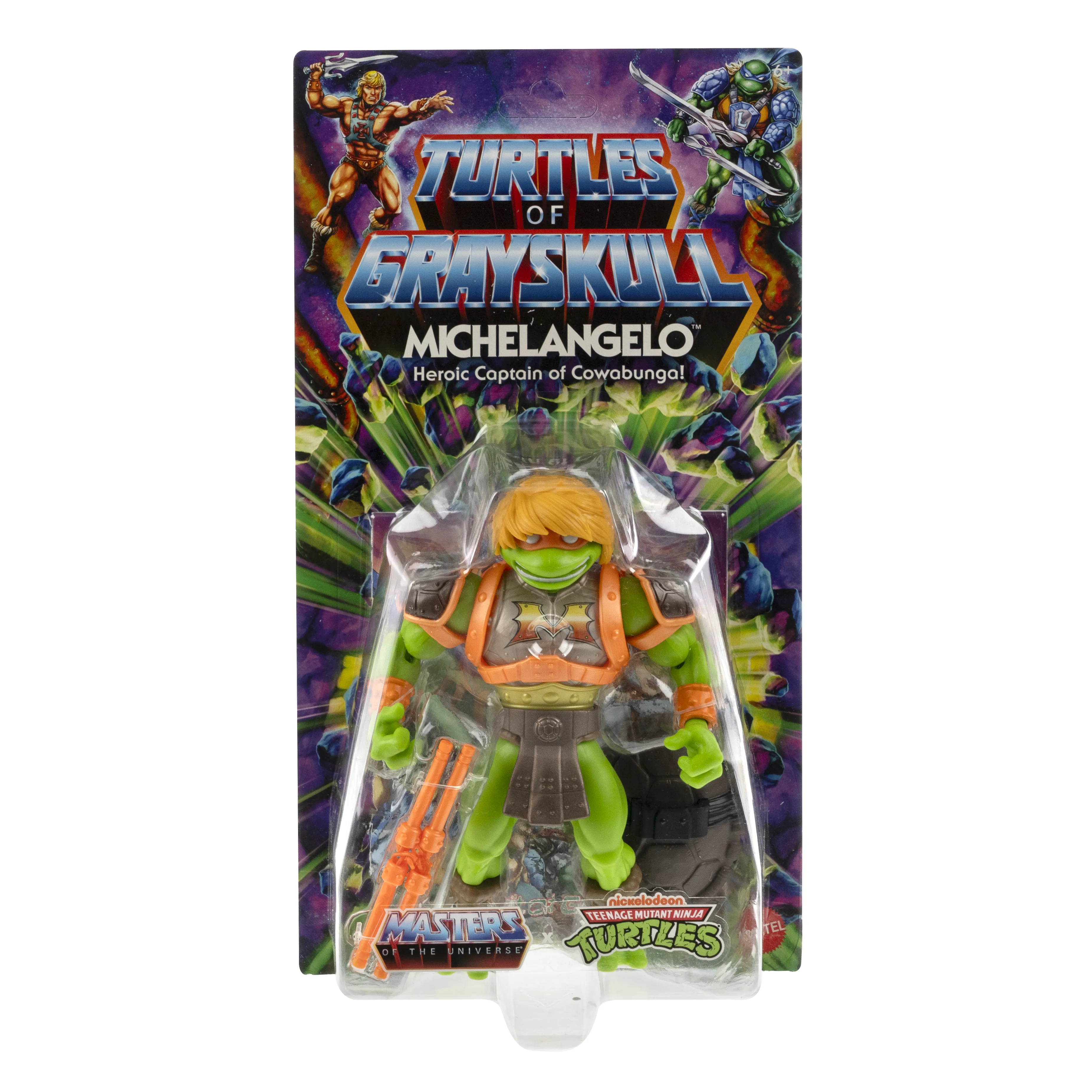 Mattel Masters of the Universe Origins Turtles of Grayskull Michelangelo, toy figure