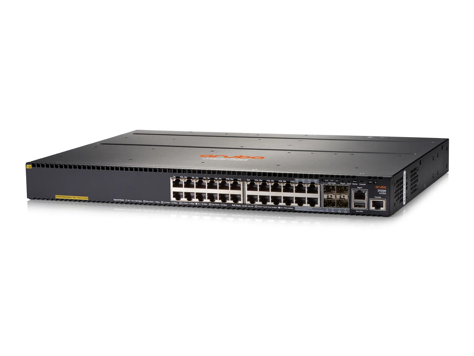 HPE Aruba 2930M 24G PoE+with 1-slot Swi
