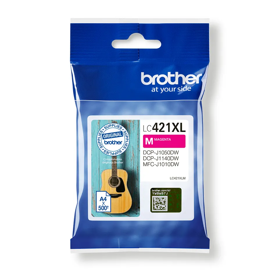 Brother LC421XLM XL ink cartridge, Magenta