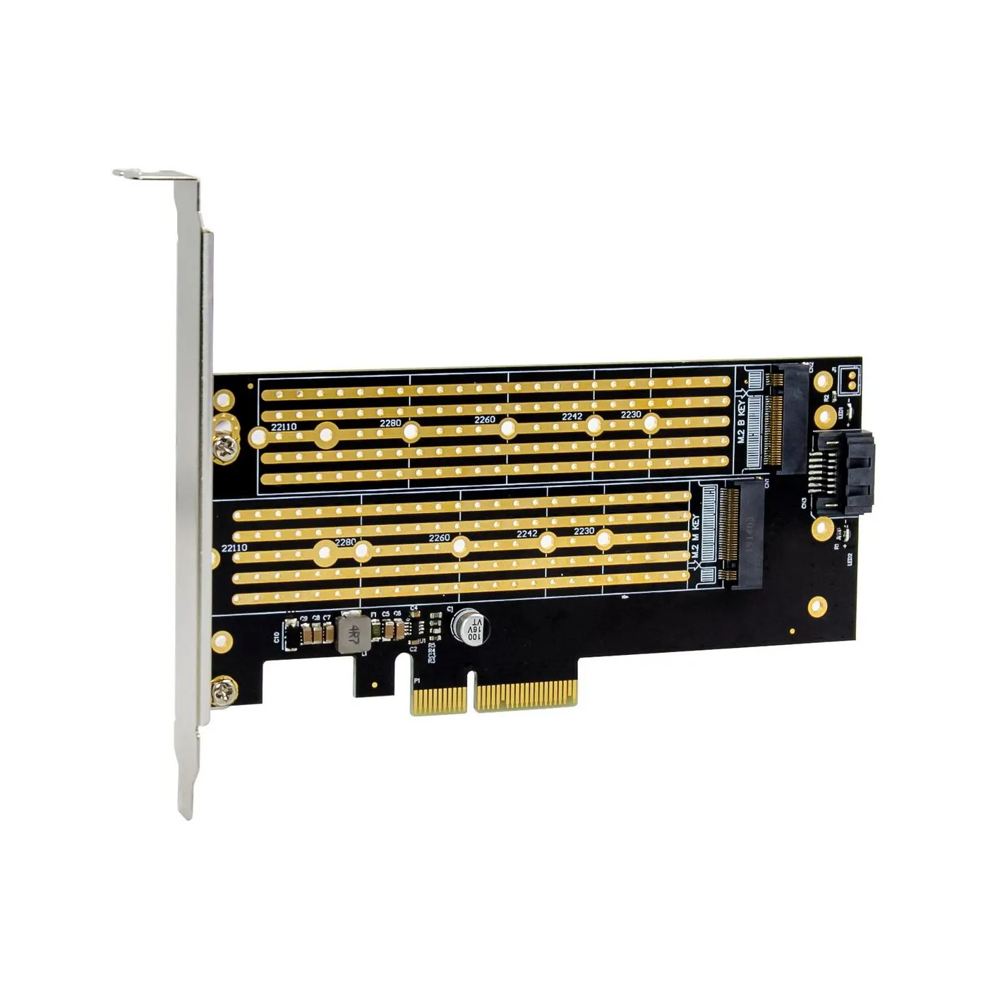 PCIe x4 M.2 Key NMVe SSD Adapt