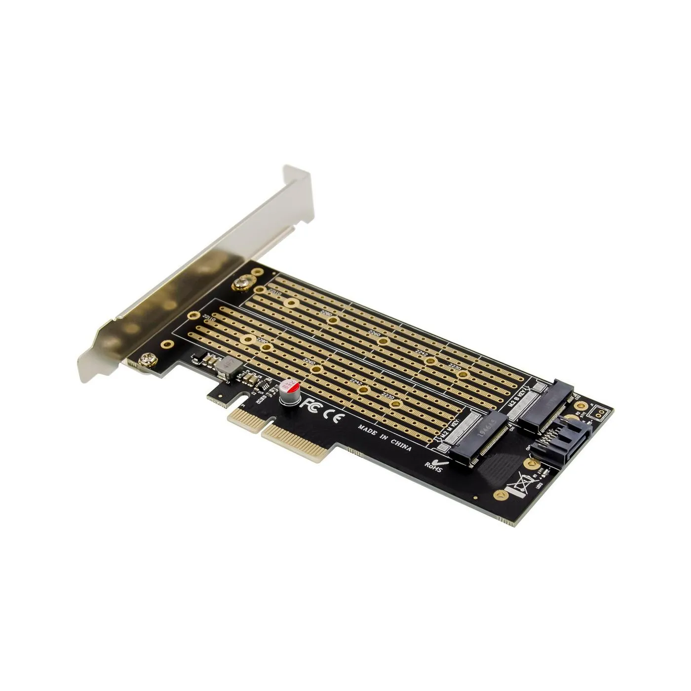 PCIe x4 M.2 Key NMVe SSD Adapt