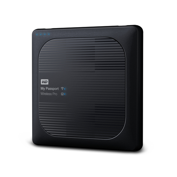 WD My Passport Wireless Pro WDBSMT0030BBK - Verkkoasema - 3 Tt - HDD 3 Tt x 1 - USB 3.0 / 802.11ac
