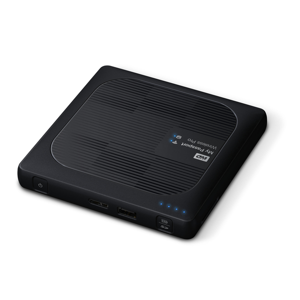 WD My Passport Wireless Pro WDBSMT0030BBK - Verkkoasema - 3 Tt - HDD 3 Tt x 1 - USB 3.0 / 802.11ac