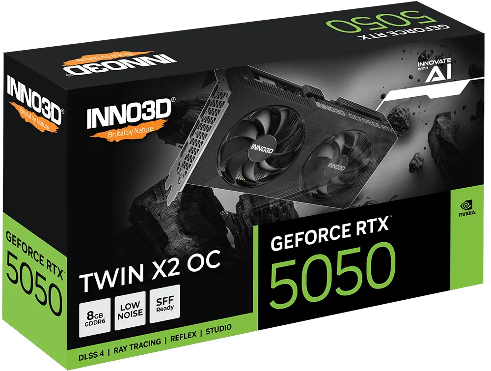 Inno3D GeForce RTX 5050 Twin X2 OC 8GB - Graphics card