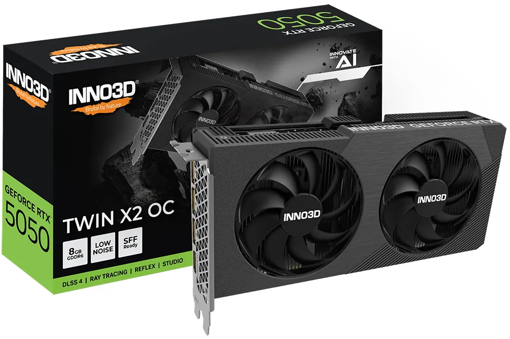 Inno3D GeForce RTX 5050 Twin X2 OC 8GB - Graphics card
