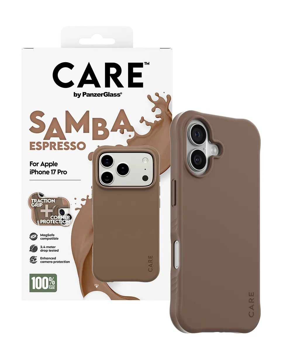 CARE Samba MagSafe Case for iPhone 17 Pro, Espresso