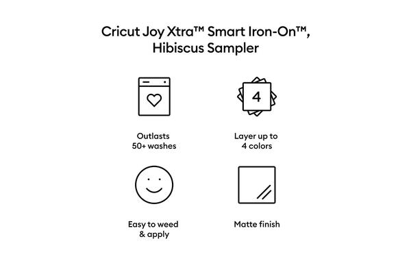 Cricut Joy Xtra Smart Iron-on Hibiscus Sampler 3-pack 30.5cm