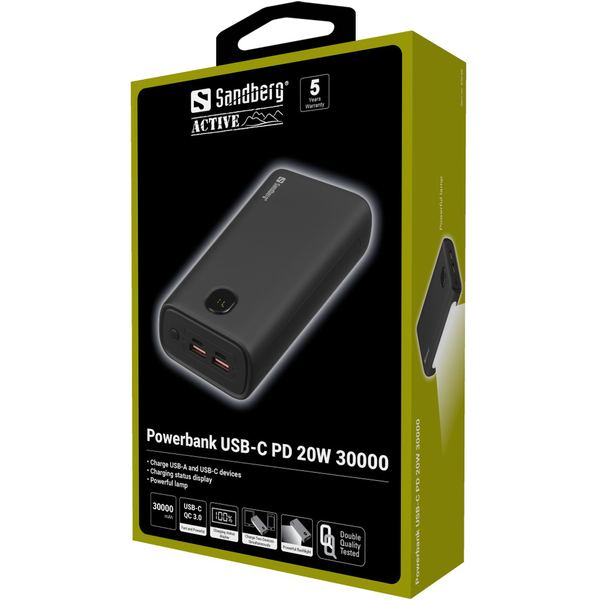 Sandberg Powerbank USB-C PD 20W 30000