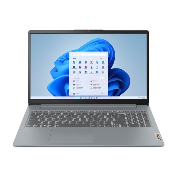 Lenovo IdeaPad Slim 3 15AMN8 15.6" Ryzen 5 7520U, 8 GB, 512 GB, Radeon 610M, Win 11 Home - b&auml;rbar dator, arktiskt gr&aring;