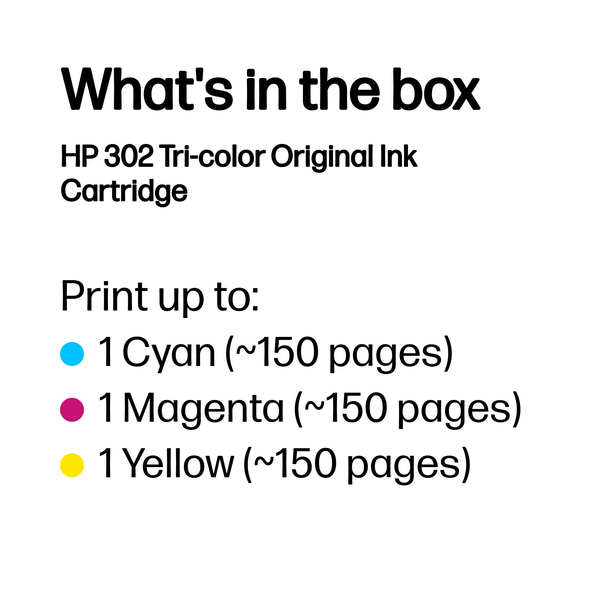 HP 302 ink cartridge Tri-color