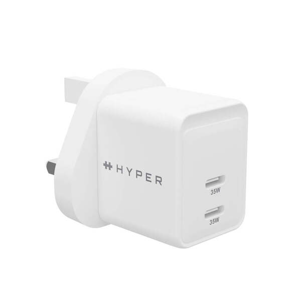 Targus HyperJuice 35 Watt USB-C GaN - Sein&auml;laturi, Valkoinen