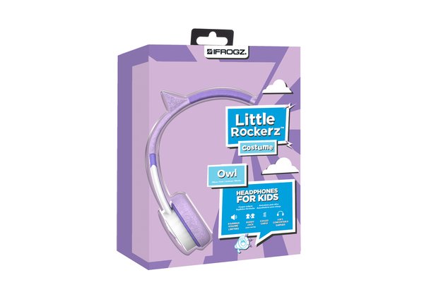 ZAGG IFROGZ Little Rockerz Costume With Buddy Jack and Coiled Cable OWL