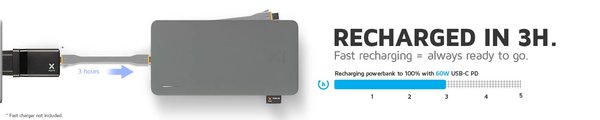 XTORM Power Bank 26.000mAh USB-C PD 60W/3xUSB