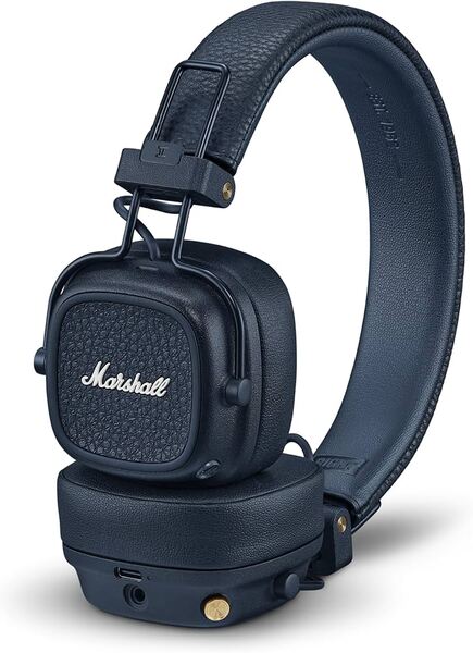 Marshall Major V tr&aring;dl&ouml;sa on-ear h&ouml;rlurar, midnight blue