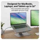 Hyper HyperSpace Flex Laptop Stand - adjustable laptop stand, grey