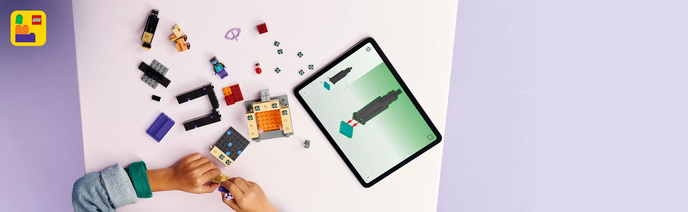 LEGO Minecraft Journey to the Nether Portal and the End Portal 21584