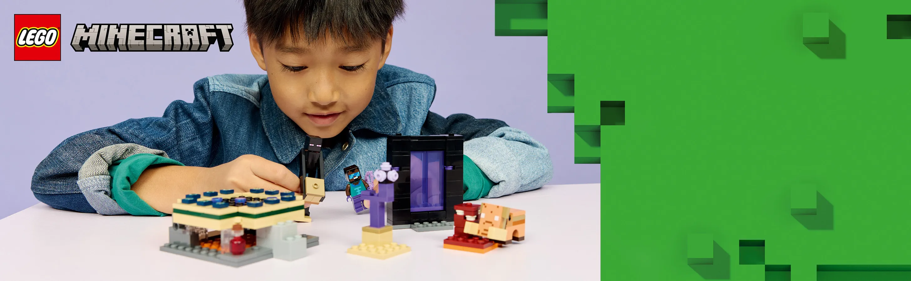 LEGO Minecraft Journey to the Nether Portal and the End Portal 21584