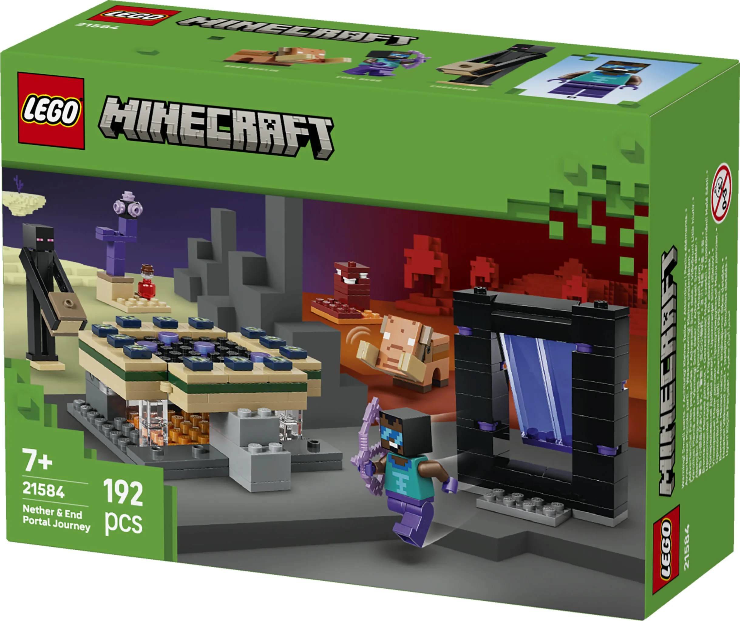 LEGO Minecraft Journey to the Nether Portal and the End Portal 21584
