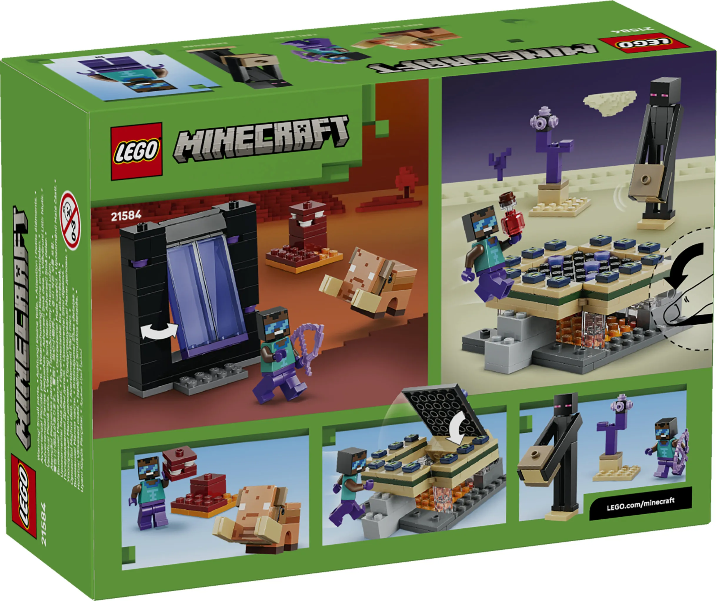 LEGO Minecraft Journey to the Nether Portal and the End Portal 21584