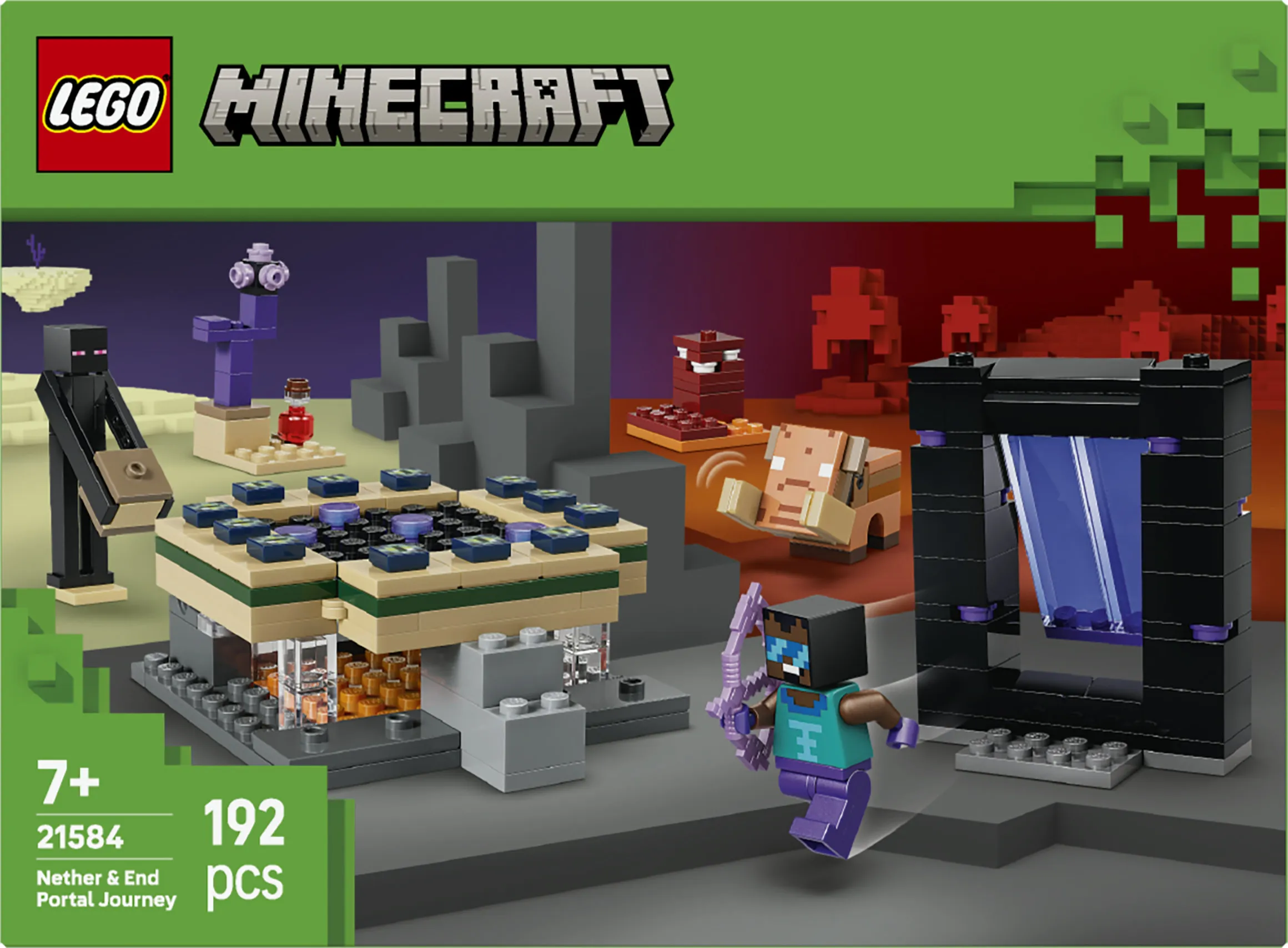 LEGO Minecraft Journey to the Nether Portal and the End Portal 21584