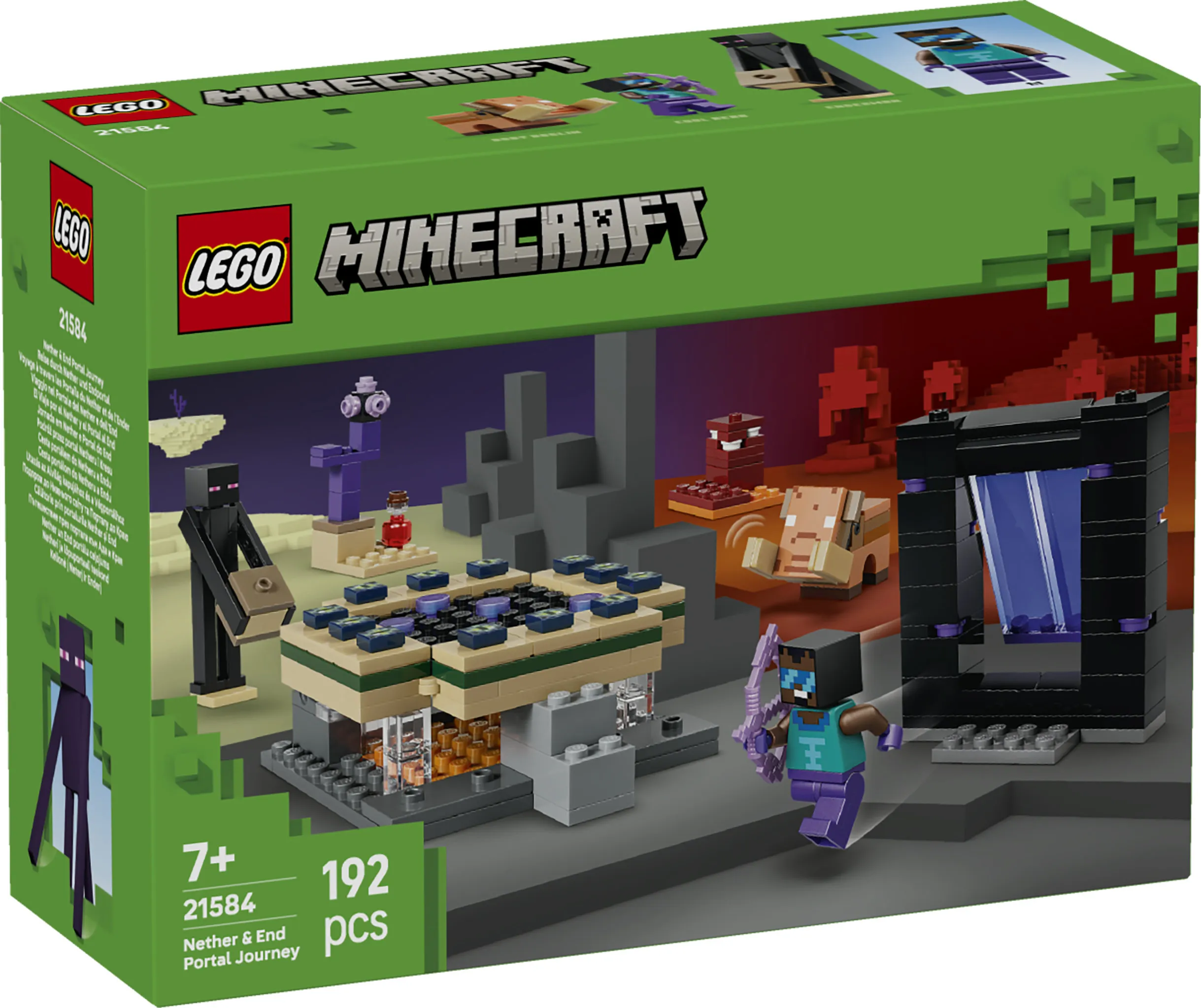 LEGO Minecraft Journey to the Nether Portal and the End Portal 21584