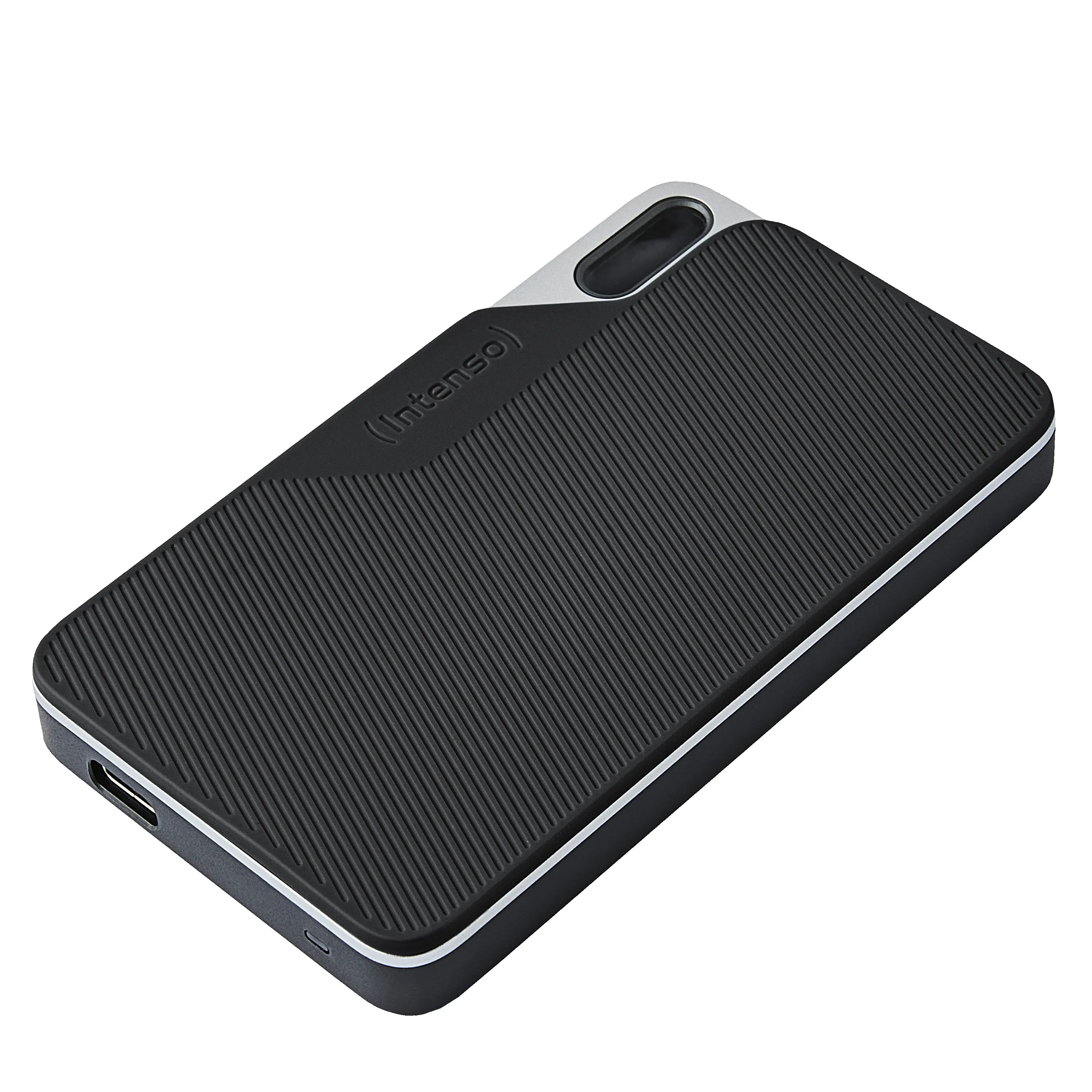 Intenso TX100 2TB External SSD with USB 3.2 Gen 1x1 (USB-C), Portable, Rugged, Shock Resistant, Black