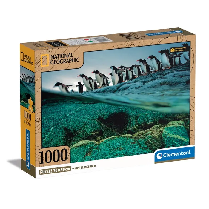 Clementoni High Quality Collection National Geographics Gentoo Penguins -palapeli, 1000 palaa